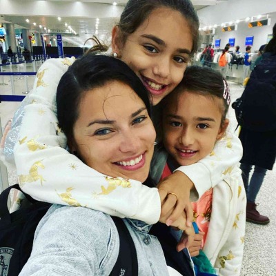 Marko Jaric's ex-wife, Adriana Lima, and their two daughters.